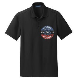 Lotus For Potus Kamala Harris 2024 Presidential Campaign Dry Zone Grid Polo