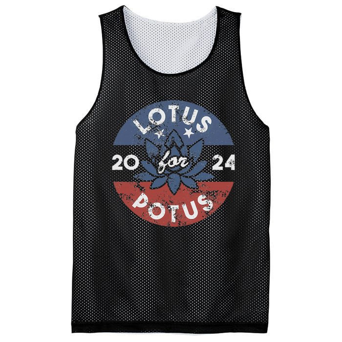 Lotus For Potus Kamala Harris 2024 Presidential Campaign Mesh Reversible Basketball Jersey Tank