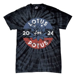 Lotus For Potus Kamala Harris 2024 Presidential Campaign Tie-Dye T-Shirt