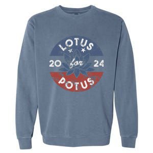 Lotus For Potus Kamala Harris 2024 Presidential Campaign Garment-Dyed Sweatshirt