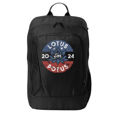 Lotus For Potus Kamala Harris 2024 Presidential Campaign City Backpack