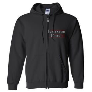 Lotus For Potus Kamala Harris 2024 President Trend Election Full Zip Hoodie