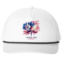 Lotus For Potus Kamala Harris President 2024 Democrats Gift Snapback Five-Panel Rope Hat