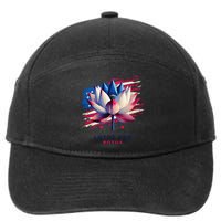 Lotus For Potus Kamala Harris President 2024 Democrats Gift 7-Panel Snapback Hat