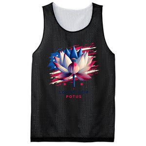 Lotus For Potus Kamala Harris President 2024 Democrats Gift Mesh Reversible Basketball Jersey Tank