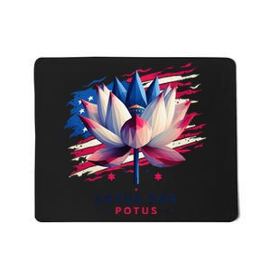 Lotus For Potus Kamala Harris President 2024 Democrats Gift Mousepad