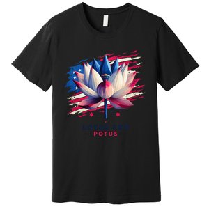 Lotus For Potus Kamala Harris President 2024 Democrats Gift Premium T-Shirt