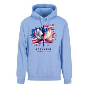 Lotus For Potus Kamala Harris President 2024 Democrats Gift Unisex Surf Hoodie