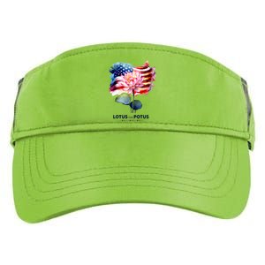 Lotus For Potus Kamala Harris 2024 President Election Vote Adult Drive Performance Visor