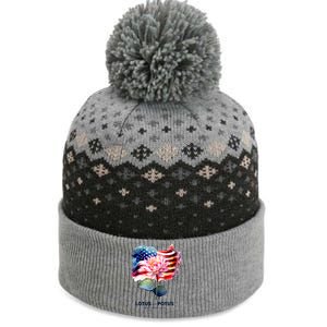 Lotus For Potus Kamala Harris 2024 President Election Vote The Baniff Cuffed Pom Beanie