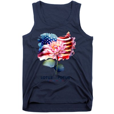 Lotus For Potus Kamala Harris 2024 President Election Vote Tank Top