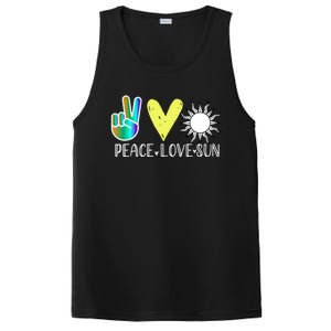 Love Flower Peace Sunshine Love Water Sun Meaningful Gift PosiCharge Competitor Tank