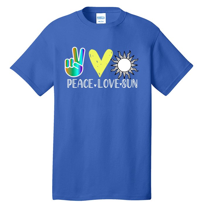 Love Flower Peace Sunshine Love Water Sun Meaningful Gift Tall T-Shirt