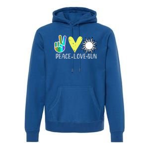 Love Flower Peace Sunshine Love Water Sun Meaningful Gift Premium Hoodie