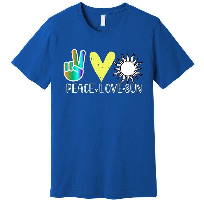 Love Flower Peace Sunshine Love Water Sun Meaningful Gift Premium T-Shirt