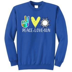 Love Flower Peace Sunshine Love Water Sun Meaningful Gift Tall Sweatshirt