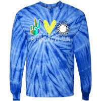 Love Flower Peace Sunshine Love Water Sun Meaningful Gift Tie-Dye Long Sleeve Shirt