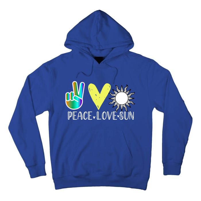 Love Flower Peace Sunshine Love Water Sun Meaningful Gift Tall Hoodie