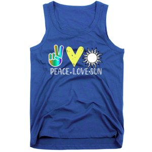 Love Flower Peace Sunshine Love Water Sun Meaningful Gift Tank Top