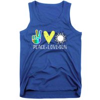 Love Flower Peace Sunshine Love Water Sun Meaningful Gift Tank Top