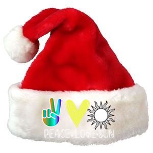 Love Flower Peace Sunshine Love Water Sun Meaningful Gift Premium Christmas Santa Hat