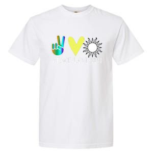 Love Flower Peace Sunshine Love Water Sun Meaningful Gift Garment-Dyed Heavyweight T-Shirt