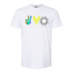 Love Flower Peace Sunshine Love Water Sun Meaningful Gift Softstyle CVC T-Shirt