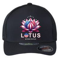 Lotus For Potus Kamala Harris 2024 President Trend Election Flexfit Unipanel Trucker Cap