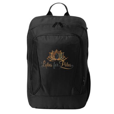 Lotus For Potus Kamala Harris President Trend Election 2024 City Backpack