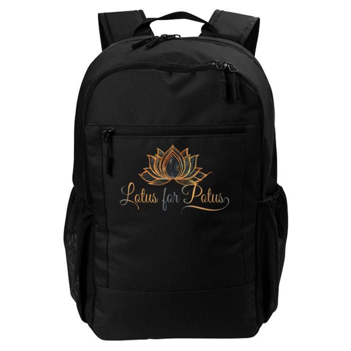 Lotus For Potus Kamala Harris President Trend Election 2024 Daily Commute Backpack