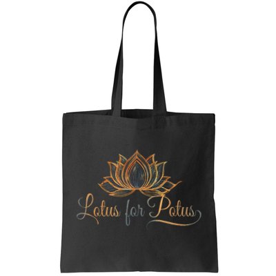 Lotus For Potus Kamala Harris President Trend Election 2024 Tote Bag