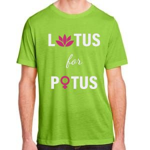 Lotus For Potus Kamala Harris Women Right President Adult ChromaSoft Performance T-Shirt