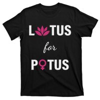 Lotus For Potus Kamala Harris Women Right President T-Shirt