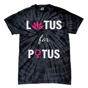 Lotus For Potus Kamala Harris Women Right President Tie-Dye T-Shirt