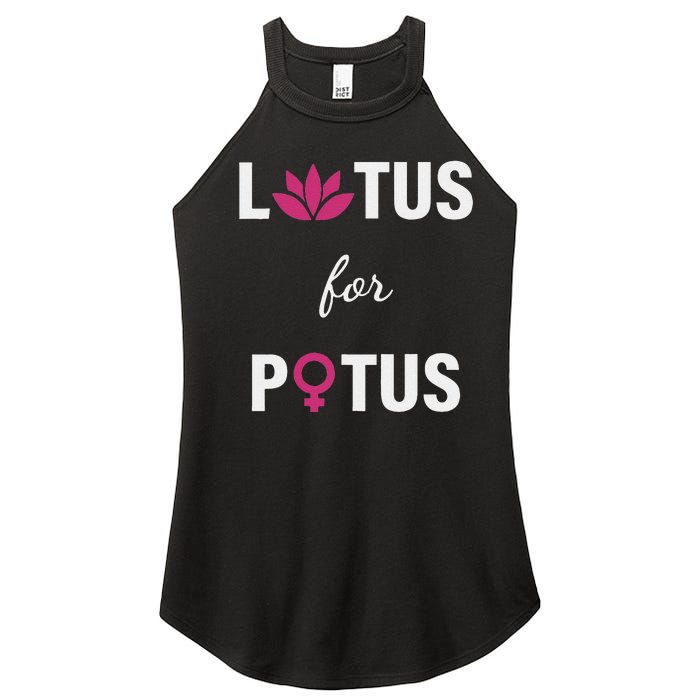 Lotus For Potus Kamala Harris Women Right President Women's Perfect Tri Rocker Tank