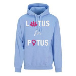 Lotus For Potus Kamala Harris Women Right President Unisex Surf Hoodie