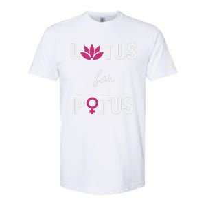 Lotus For Potus Kamala Harris Women Right President Softstyle CVC T-Shirt