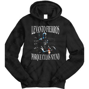 Levanto Fierros Porque Culos Ni Uno Calaca Tie Dye Hoodie