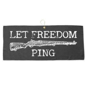 Let Freedom Ping Large Microfiber Waffle Golf Towel