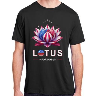 Lotus For Potus Kamala Harris 2024 President Trend Election Adult ChromaSoft Performance T-Shirt