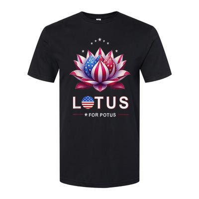 Lotus For Potus Kamala Harris 2024 President Trend Election Softstyle CVC T-Shirt