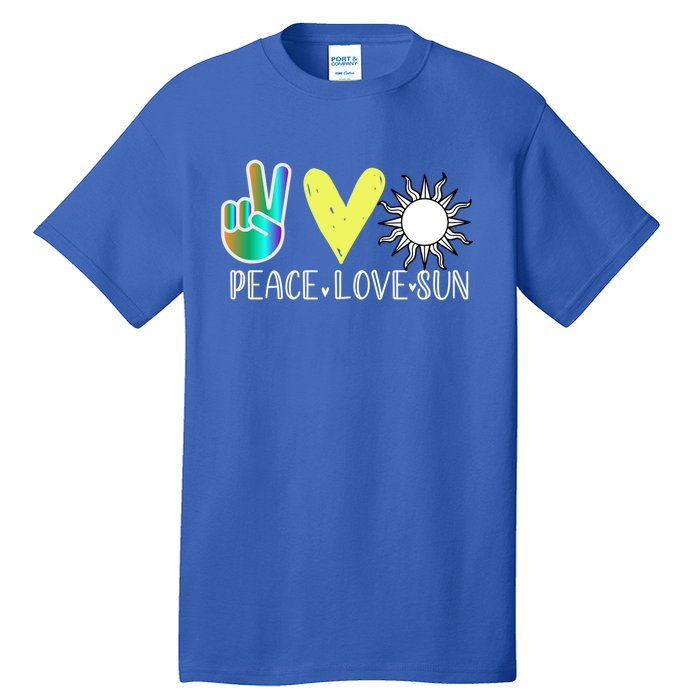 Love Flower Peace Sunshine Love Water Sun Cute Gift Tall T-Shirt