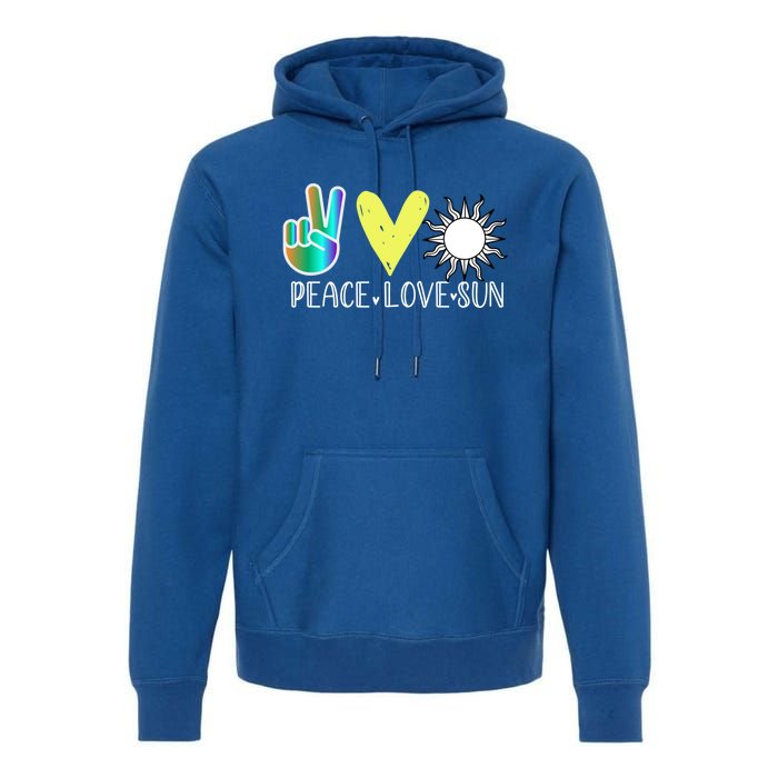 Love Flower Peace Sunshine Love Water Sun Cute Gift Premium Hoodie