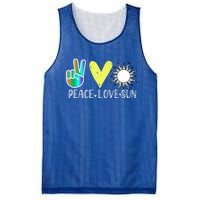 Love Flower Peace Sunshine Love Water Sun Cute Gift Mesh Reversible Basketball Jersey Tank