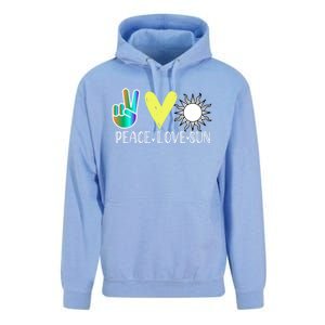 Love Flower Peace Sunshine Love Water Sun Cute Gift Unisex Surf Hoodie