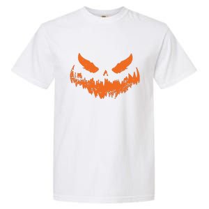 Lantern Face Pumpkin Scary Halloween Costume Funny Garment-Dyed Heavyweight T-Shirt