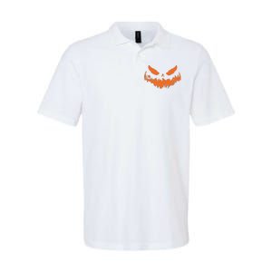 Lantern Face Pumpkin Scary Halloween Costume Funny Softstyle Adult Sport Polo