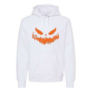 Lantern Face Pumpkin Scary Halloween Costume Funny Premium Hoodie