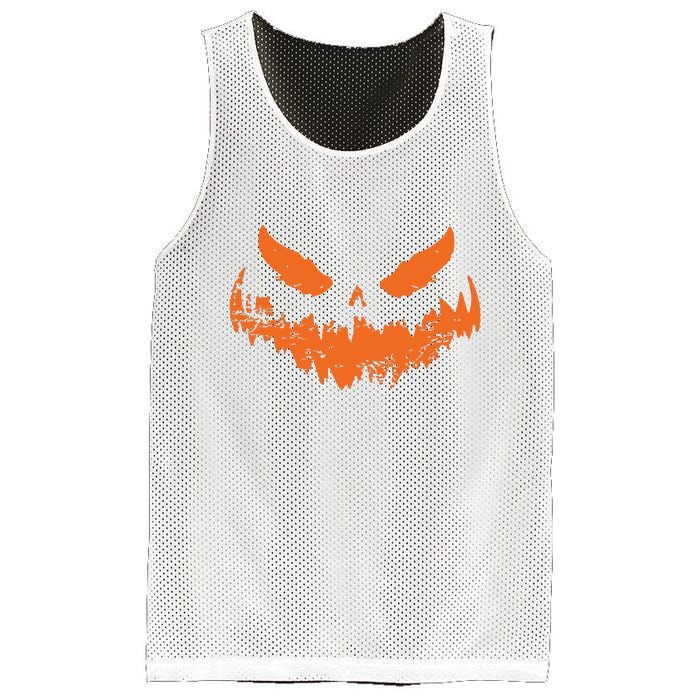 Lantern Face Pumpkin Scary Halloween Costume Funny Mesh Reversible Basketball Jersey Tank