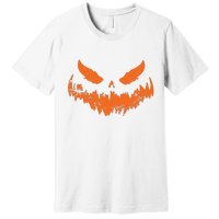 Lantern Face Pumpkin Scary Halloween Costume Funny Premium T-Shirt